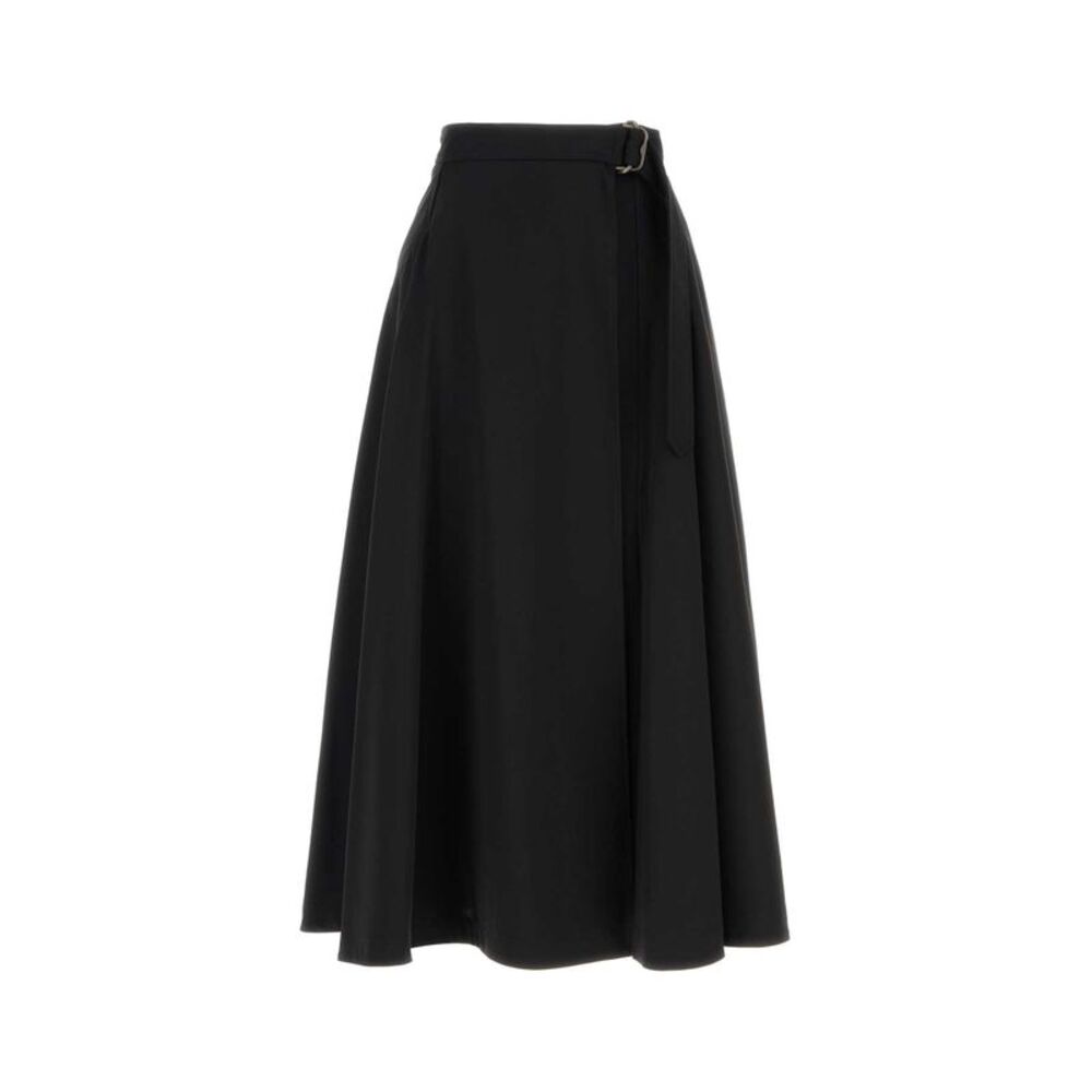 Burberry Women Black Twill Skirt